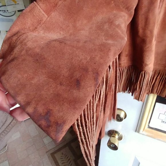Fringed leather jacket - Picture 3 of 5